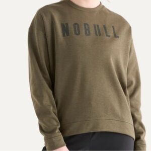 NOBULL Women's Khaki Crew Neck Sweater